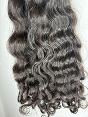 Raw virgin natural curly hair