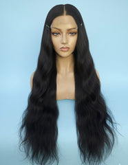 raw pin straight sassy wig 250 density